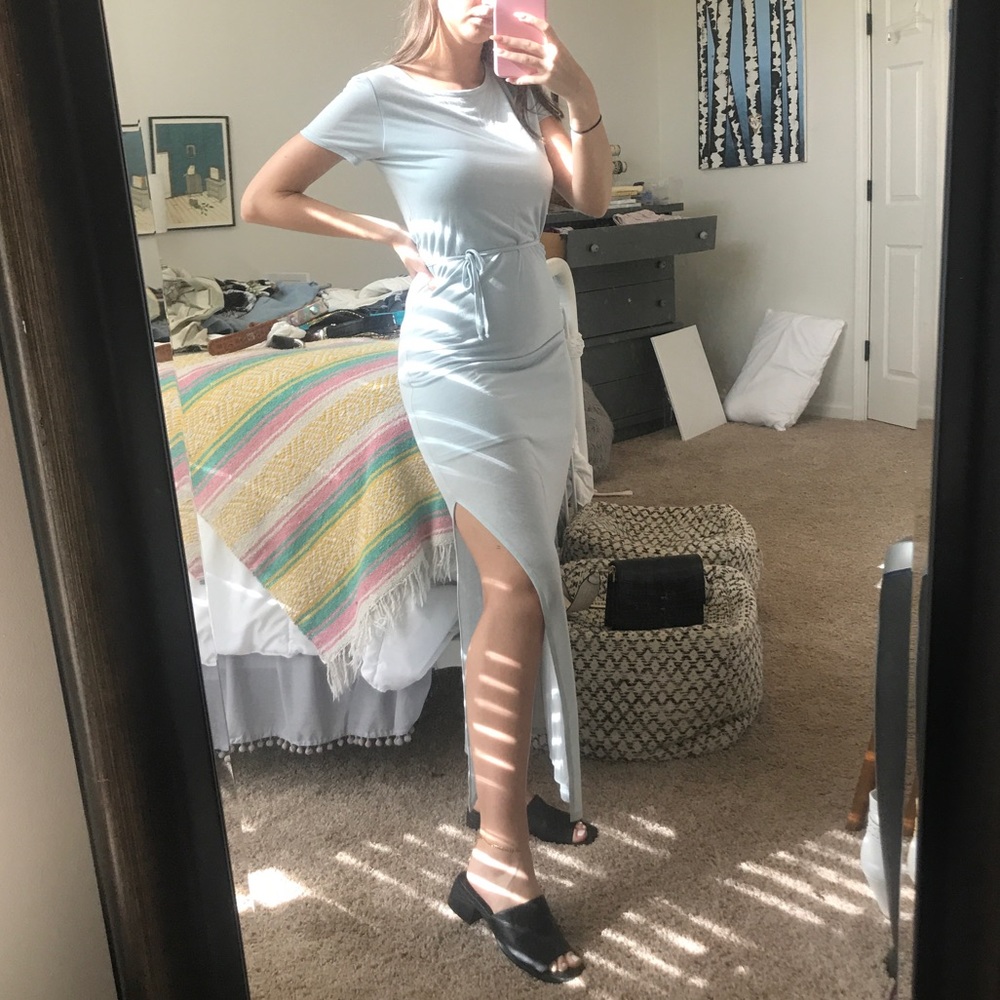Mickey & Jenny Baby Blue Maxi Dress